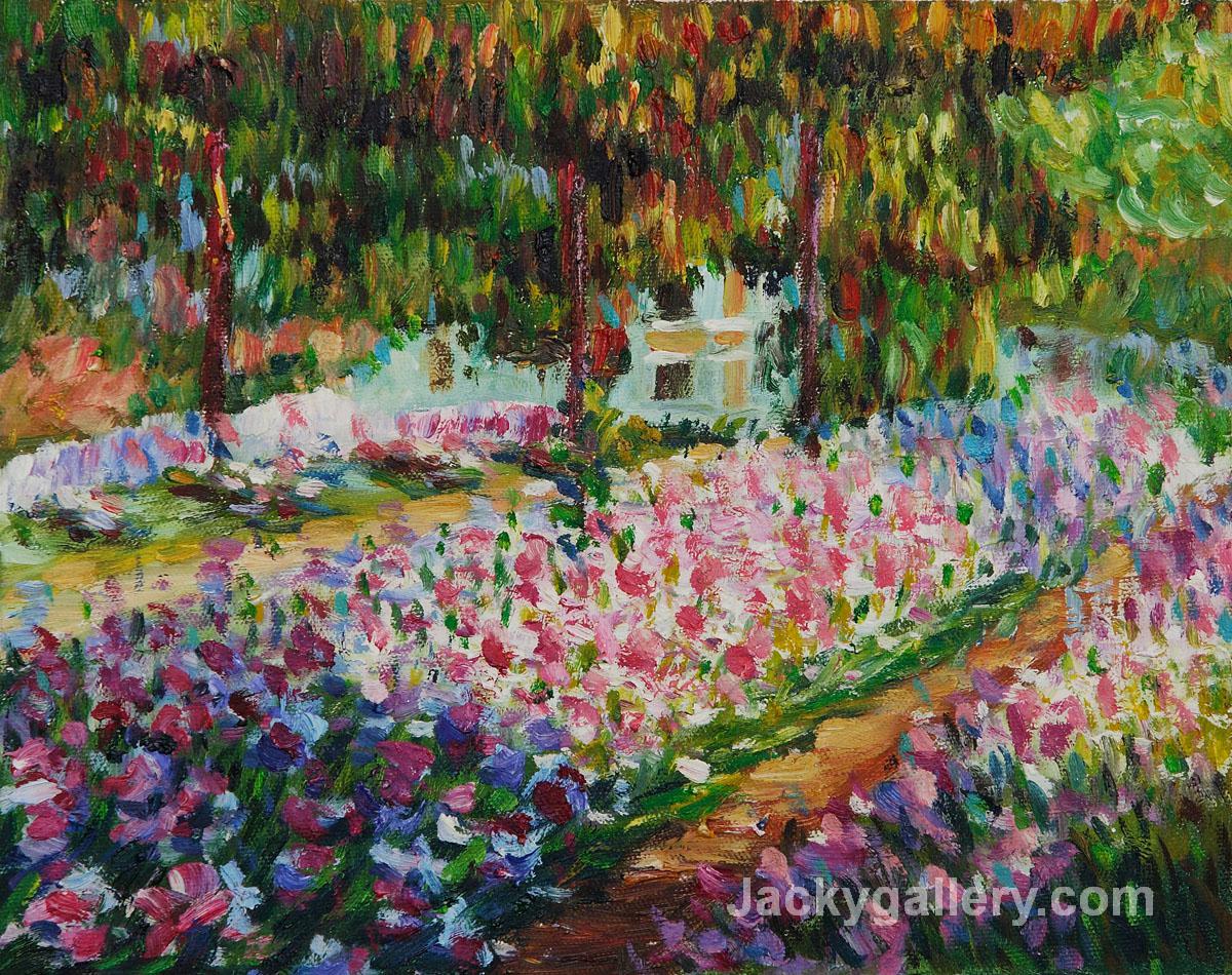 Artists Garden at Giverny II by Claude Monet paintings reproduction
